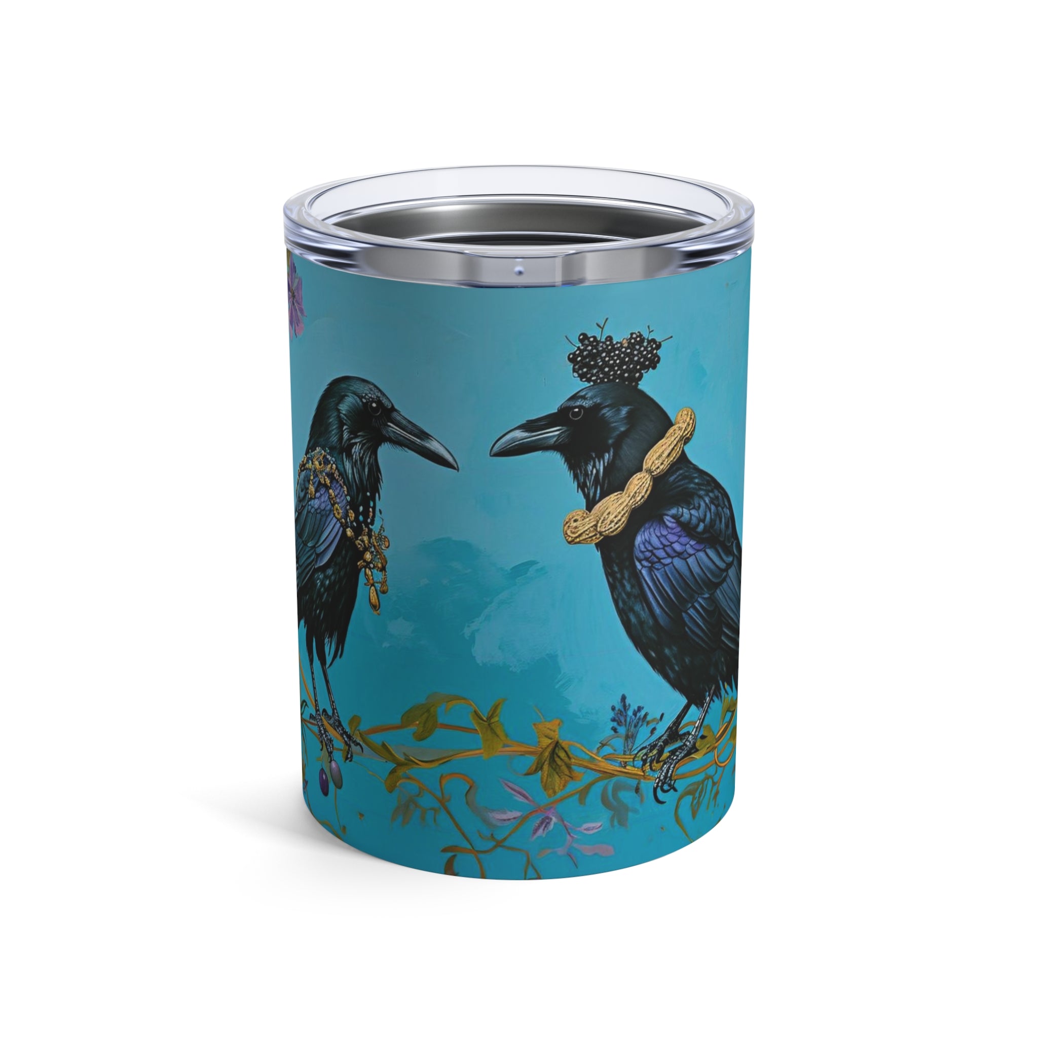 Raven Crow Fancy Dress Party - Funny Bird Gift, Coffee, Tea Beverage Tumbler 10oz