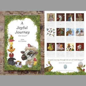 Vicki Sawyer's 2026 Art Calendar is in stock now