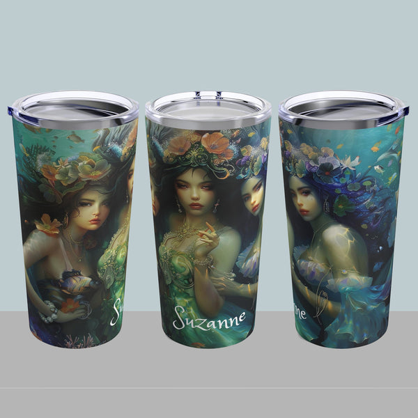 06 Water Goddesses, Mermaidcore, Fairycore, Goddess, Stainless Steel Travel Tumbler 20oz