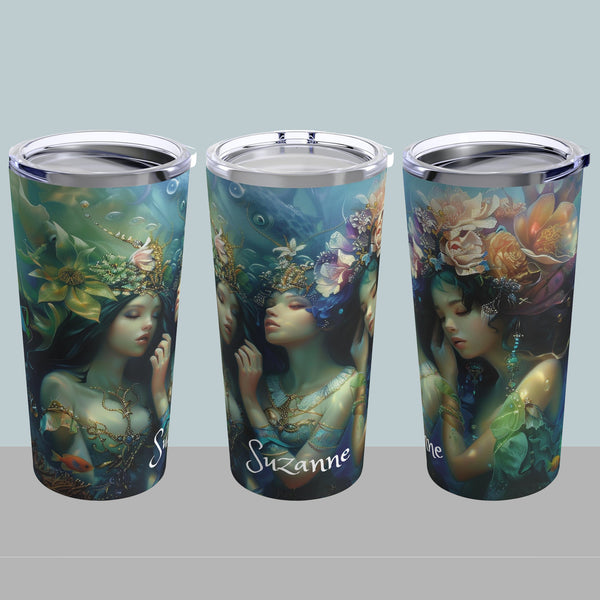 08 Water Goddesses, Mermaidcore, Fairycore, Goddess, Stainless Steel Travel Tumbler 20oz