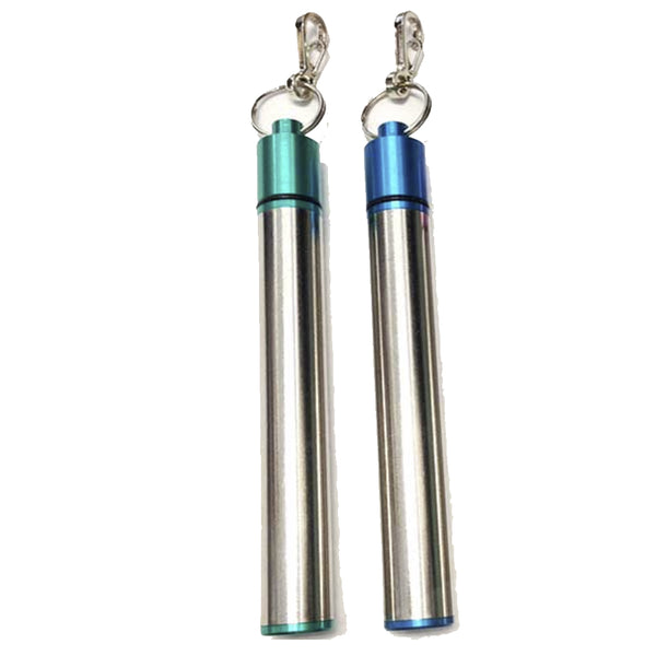 Telescoping, Collapsible and Retractable Stainless Steel Straw, Cleaning Brush, Carry Case and Clip