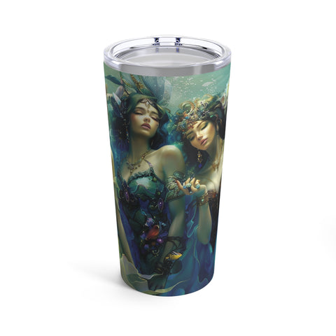 Flowy Water Goddesses, Mermaidcore, Fairycore, Goddess, Mermaidish Mug, Travel Mug, Stainless Steel Tumbler 20oz