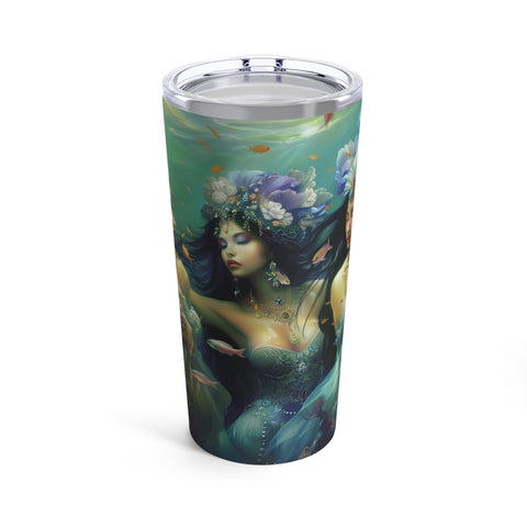 02 Flowy Water Goddesses, Mermaidcore, Fairycore, Goddess, Stainless Steel Travel Tumbler 20oz