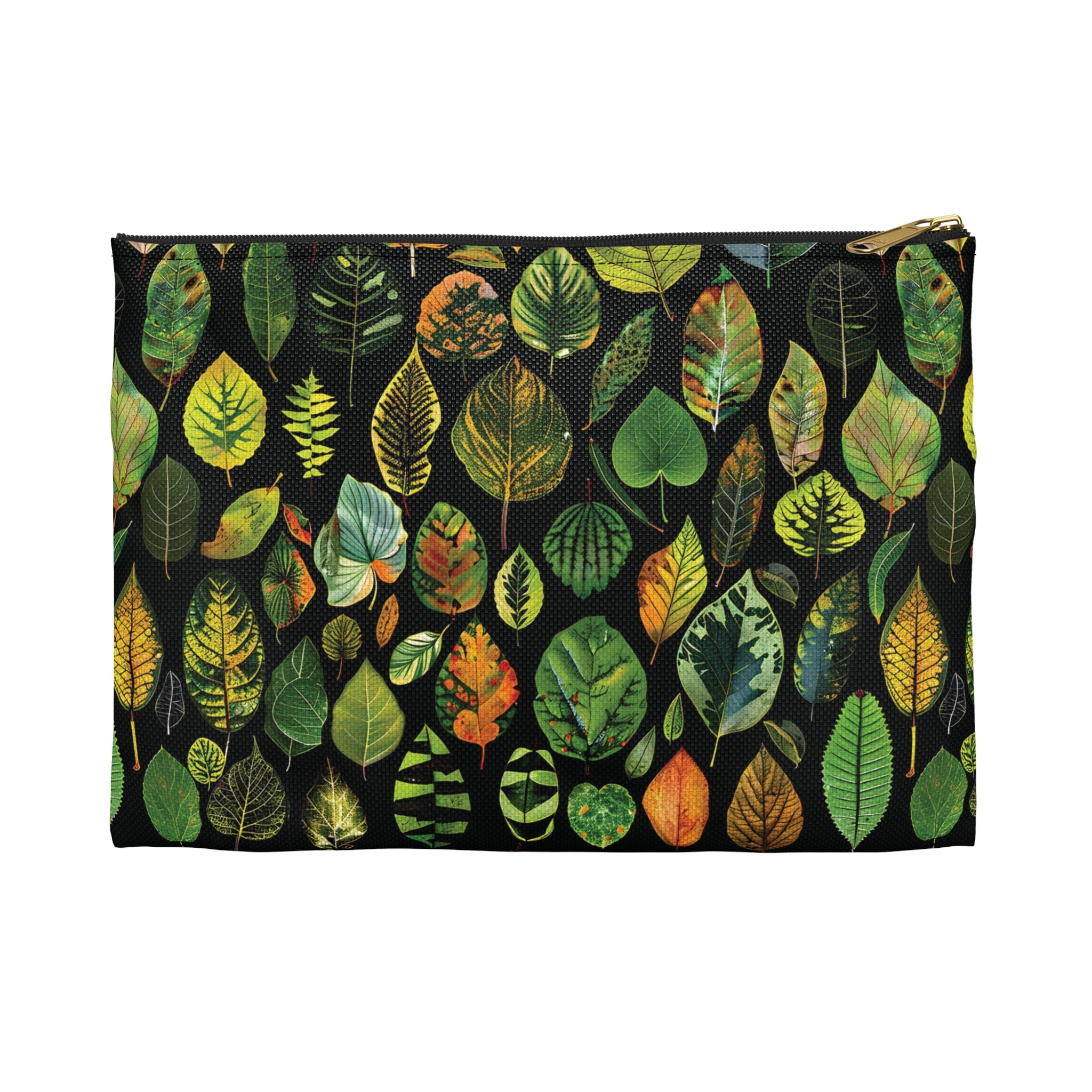 Nature-Inspired Leaf Accessory Pouch, Eco-Friendly Makeup Bag, Travel Organizer, Botanical Gift