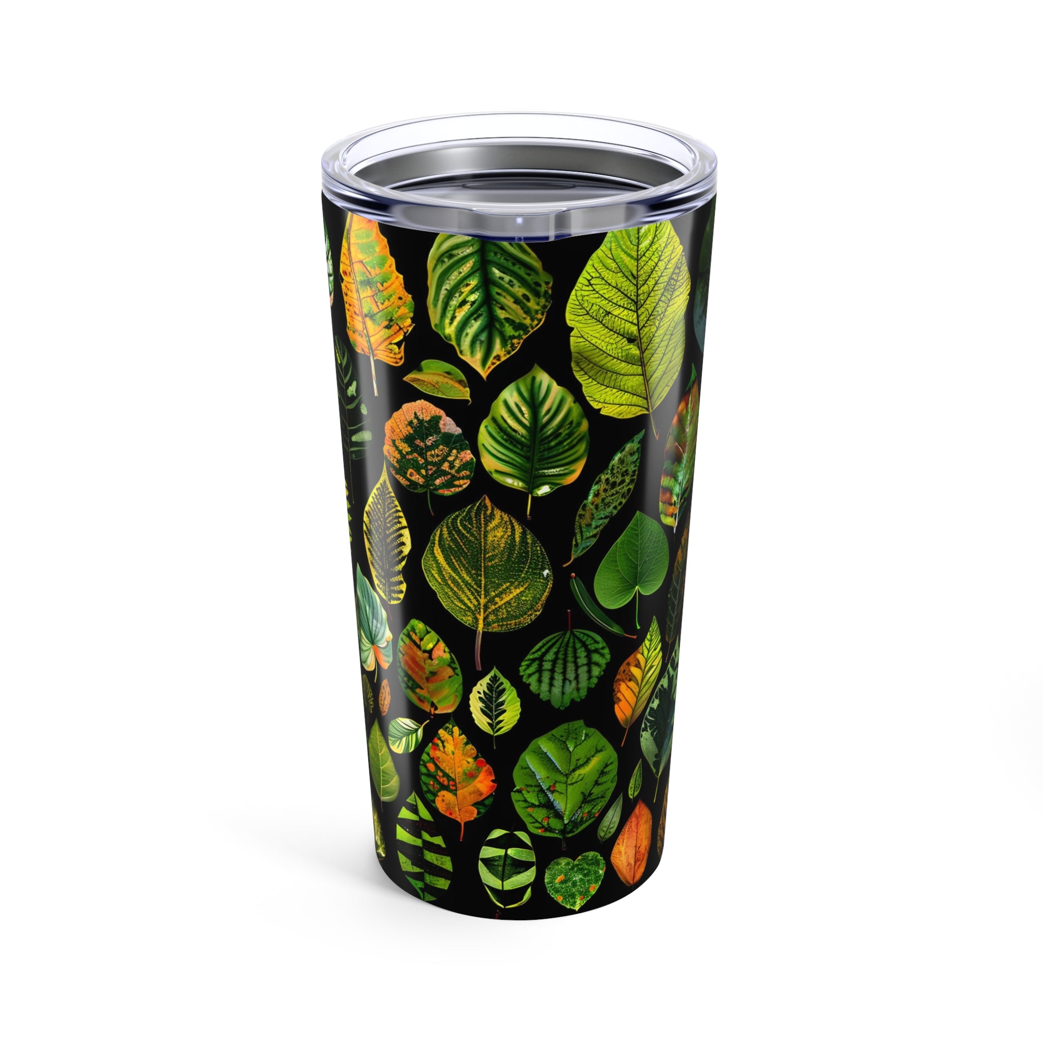 Coffee or Tea 20oz Tumbler With Botanical Plant Leaves Design for Landscapers, Gardeners and Plant Ladies