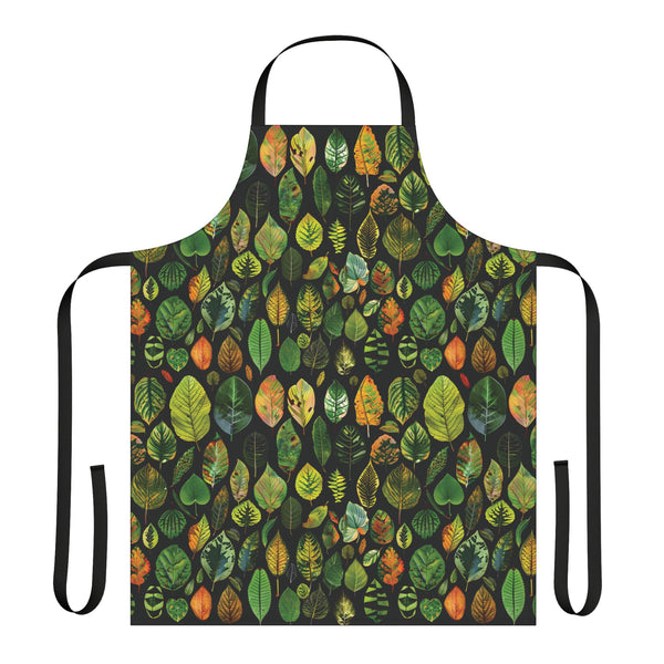Gardener Apron With Collage of Plant Leaves for Indoor or Outdoor Planting
