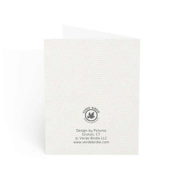 Christmas in Niantic Greeting Card – Dingy Boat with Xmas Tree Holiday Card (1/10/30/50 pcs) 4.25" x 5.5"