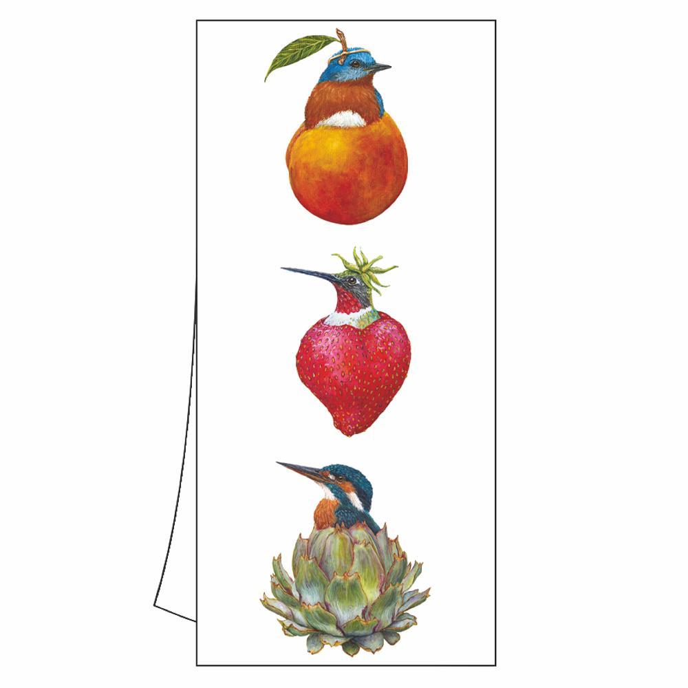 Garden Club - Bird Kitchen Towel with artwork by Vicki Sawyer
