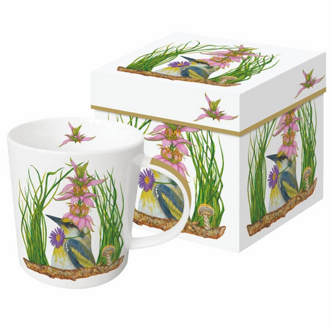 Harper and Friends - Birds Wearing Hats - Gift-Boxed Mug - Artwork by Vicki Sawyer