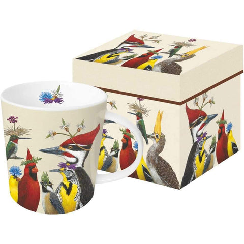 Woody's Annual Woodpecker Party Gift-Boxed Mug | Artwork by Vicki Sawyer