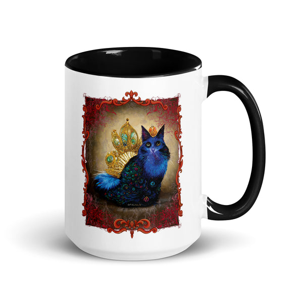Cat Lover Gift, Cat Portrait, Cute Coffee Mug, Royal Pet Portrait Gift for Cat Lovers Mug 11 or 15 oz