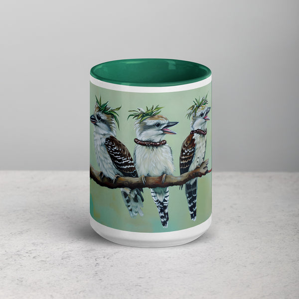 "He Ate His Mealworm Necklace Again!" Funny Kookaburra Mug (11 oz or 15 oz)