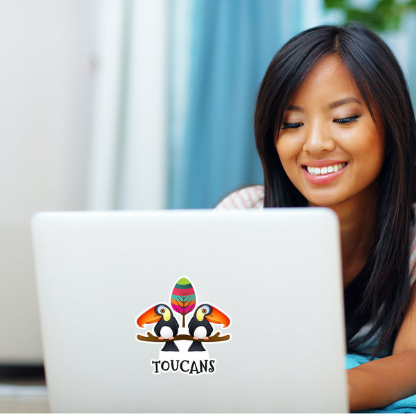 Toucan Sticker for Kids and Birder Adults - Tropical Bird 3x3 Inches