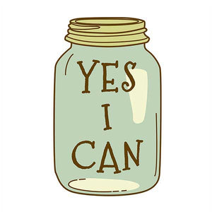 Yes I Can - Canning Season 2.5×4 Inch Sticker for Garden Farmers and Homesteaders, 1 Piece