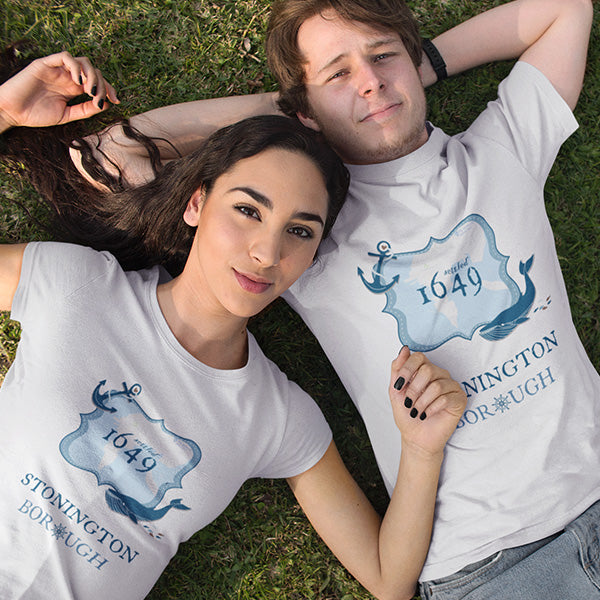 Stonington Borough CT 1649 Anchor and Whale Unisex T-shirt