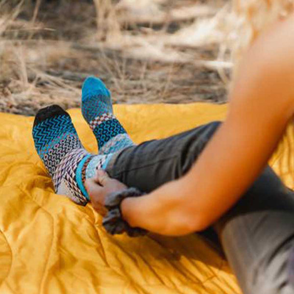 Walnut Wool Socks - Unisex Crew Socks by Solmate Socks