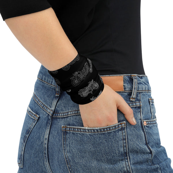 Mens Motorcycle Face Covering Neck Gaiter - One Size Unisex - Black
