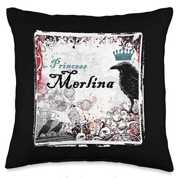 Merlina: The Princess Raven Throw Pillow, 16x16