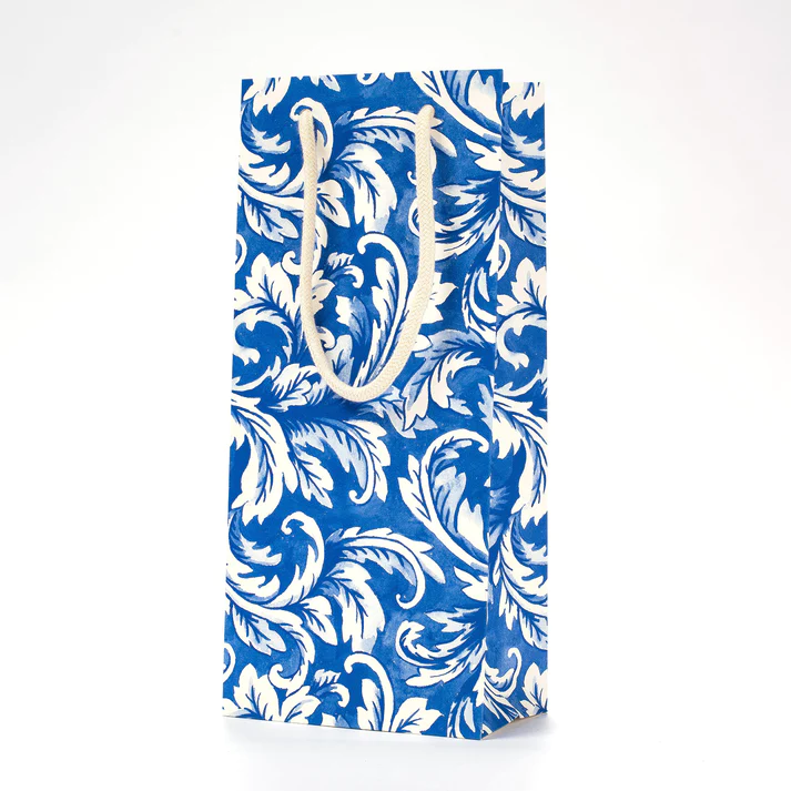 CHINA BLUE ACANTHUS Wine Bag - 1 Bag